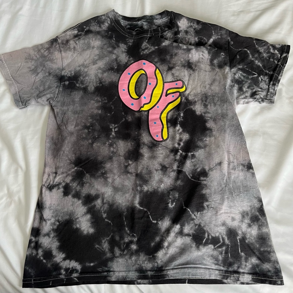 ODD FUTURE BLACK DONUT TIE DYED T-SHIRT